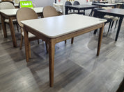 Dining Table Sintered Stone Solid Wood LKD017DTYS | LEUKHOME